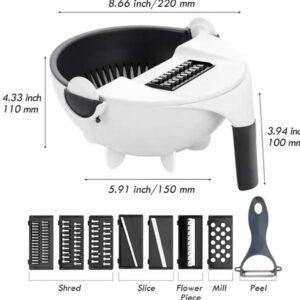 9 IN 1 Bowl Cutter - Multifunctional Vegetable Chopper and Slicer for Easy Meal Prep