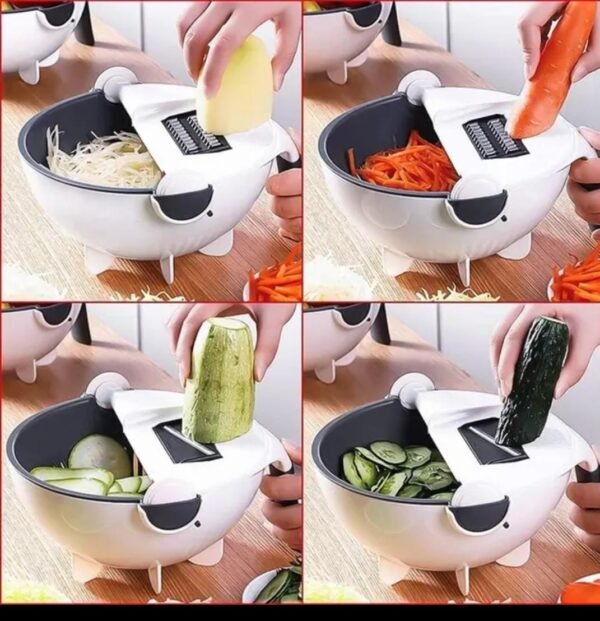 9 IN 1 Bowl Cutter - Multifunctional Vegetable Chopper and Slicer for Easy Meal Prep