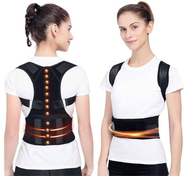 Adjustable Posture Corrector Belt – Black | Trend Mal – Lightweight & Comfortable