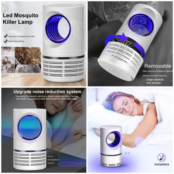 Electric Mosquito Killer Lamp - USB LED Mosquito Trap & Insect Repellent Light