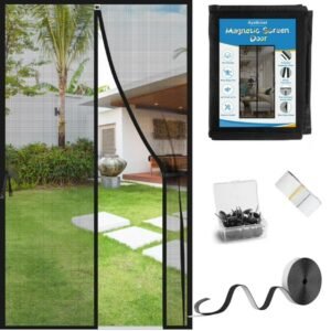 Magic Mesh Magnetic Screen Door – Hands-Free, Bug-Resistant & Easy to Install