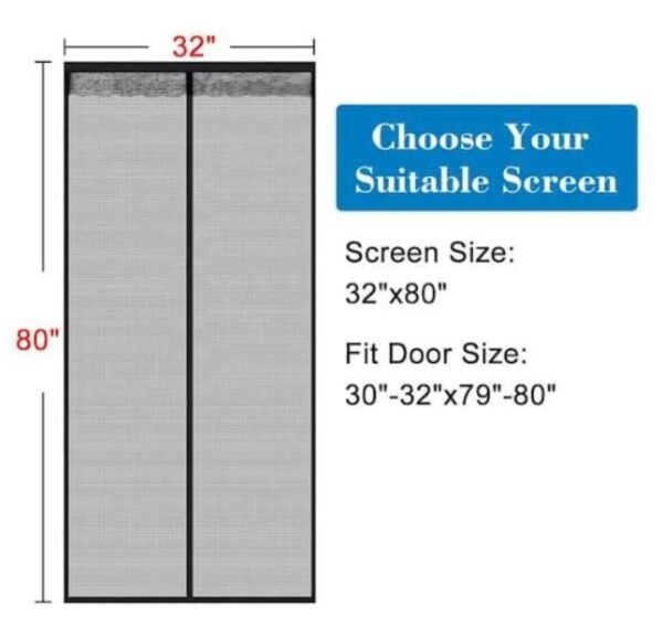 Magic Mesh Magnetic Screen Door – Hands-Free, Bug-Resistant & Easy to Install