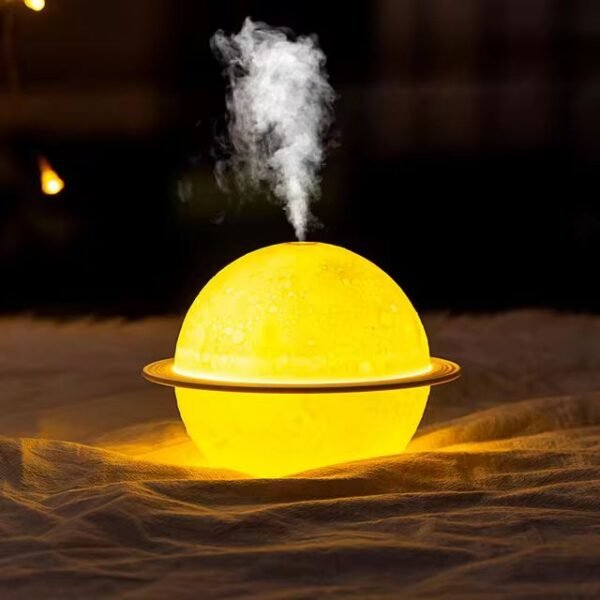 Saturn Sunset Table Water Humidifier with Stand | Enhance Air Quality & Home Decor